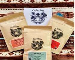 He promotes Cafecita through various social media platforms.